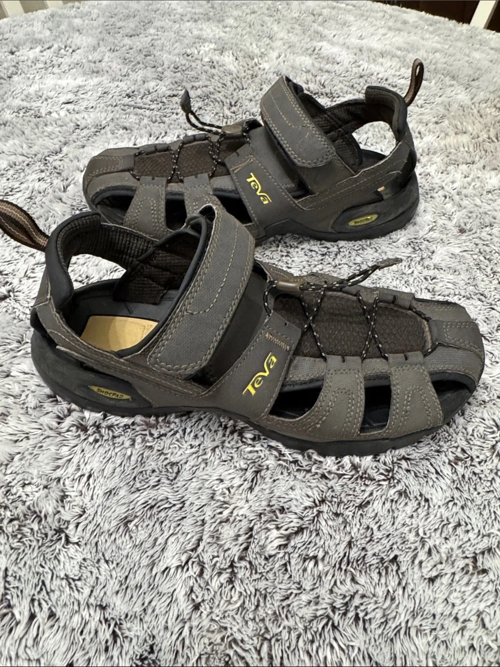 Teva Mens 9 Forebay Sport Sandals Outdoors Water Hiking Fishing Turkish Brown‎